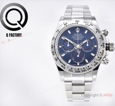 Luxury Swissclone Rolex Cosmo Daytona QF Factory V3 4130 Blue Dial Steel Watches